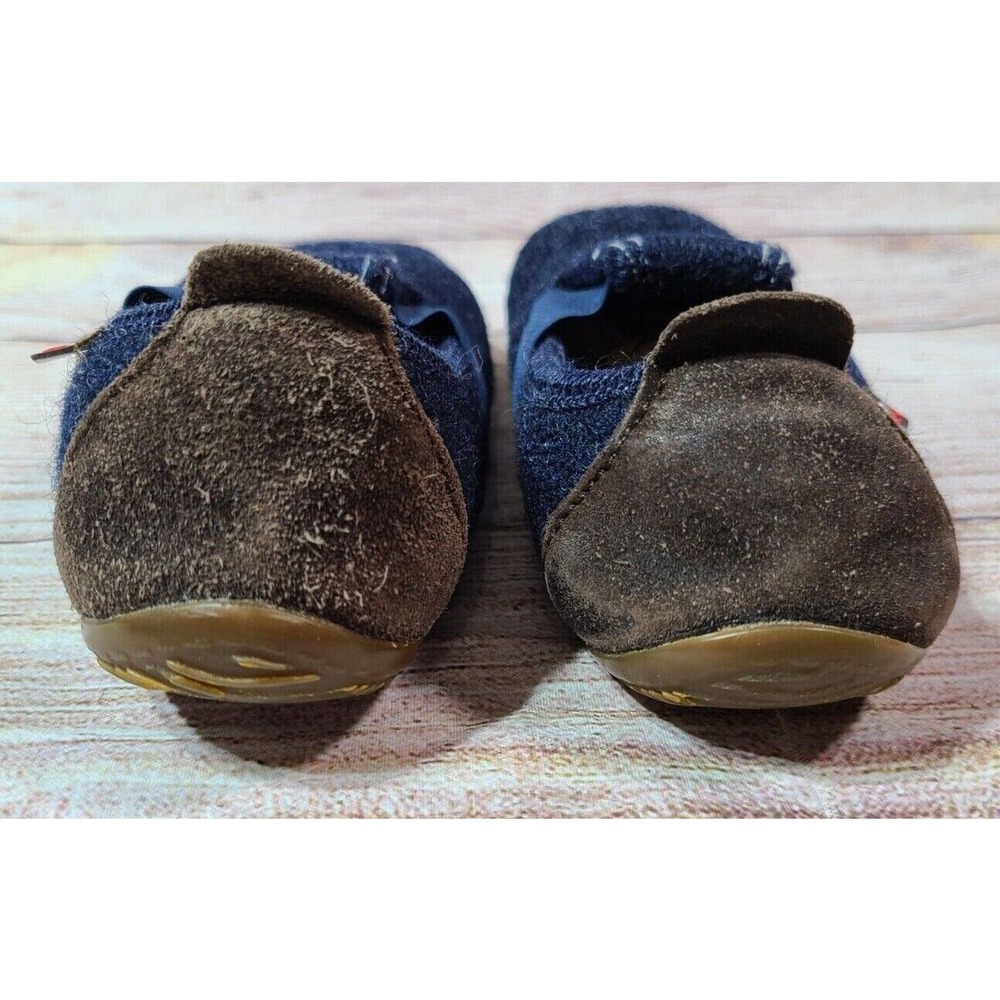 Living Kitzbuhel Kid's Slip On Wool Slipper Shoes Size 28 Navy Blue Non-Slip - Picture 5 of 7